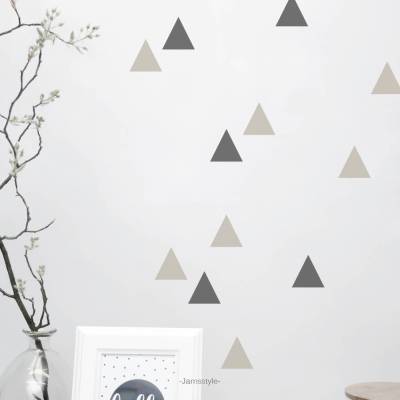 Wandtattoo Wandsticker "Triangle"  Dreiecke, 3 cm