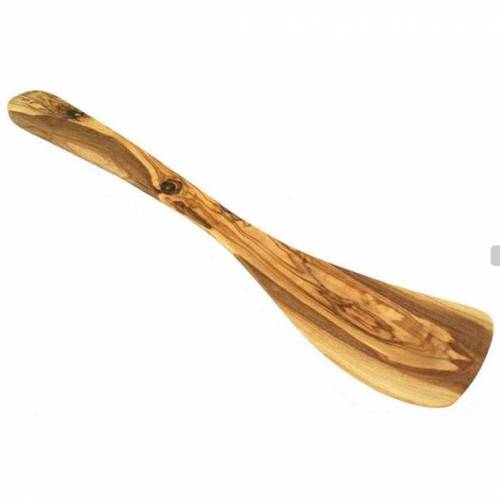 Pfannenwender ohne Löcher aus Olivenholz