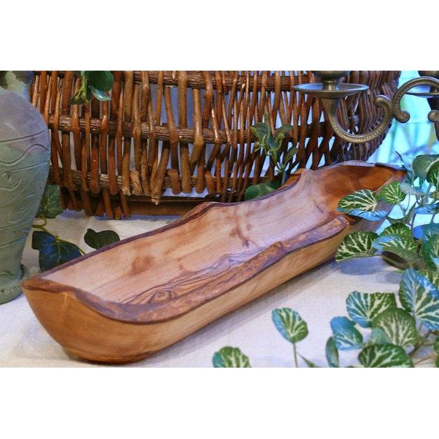 Brotschale RUSTIKAL (40-45 cm) aus Olivenholz
