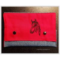 Etui für Slipeinlagen, Binden, Tampons & Hygieneartikel – Unikat mit Pferdekopf, 20 x 13 cm