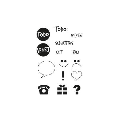 Clear Stamps To do Stempelset Bulletjournal Stempel Scrapbooking