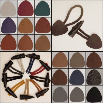 Knebelknopf-Set,Knebelknopf,Toggle Button,Hornknopf,Knopf,Button,Leder,Zubehör,Mantelverschluss,Jackenknopf,Dufflecoat,Schal  5-503