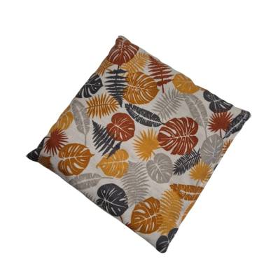 Herbstliches Kirschkernkissen mit Blätter Motiv