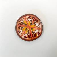 Handgefertigter Knopf "Kaleidoskop No.4", Vierloch