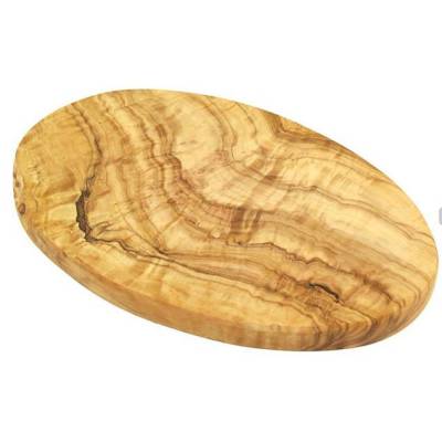 Frühstücksbrett oval 25 x 15 cm aus Olivenholz
