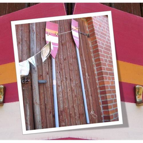 Hakenleiste aus Paddel Shabby Garderobe Wandgarderobe upcycling Maritim *Row your Boat* Shabby Chic Handarbeit von pimp-factory