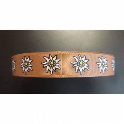 3928 Edelweiss 22mm Breite Eigenproduktion Ripsband, Webband, Borte, Borde