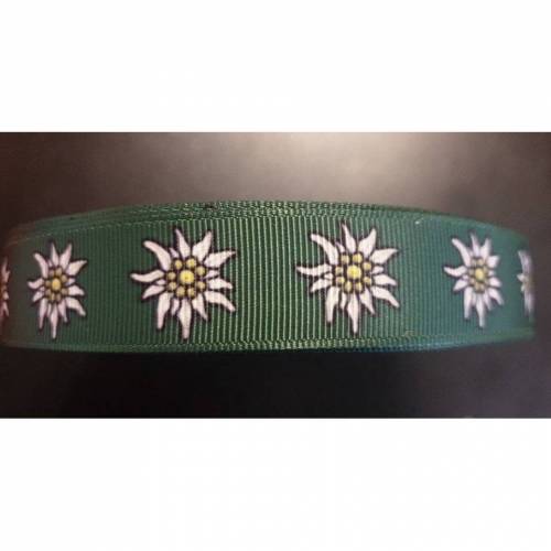 3954 Edelweiss 22mm Breite Eigenproduktion Ripsband, Webband, Borte, Borde