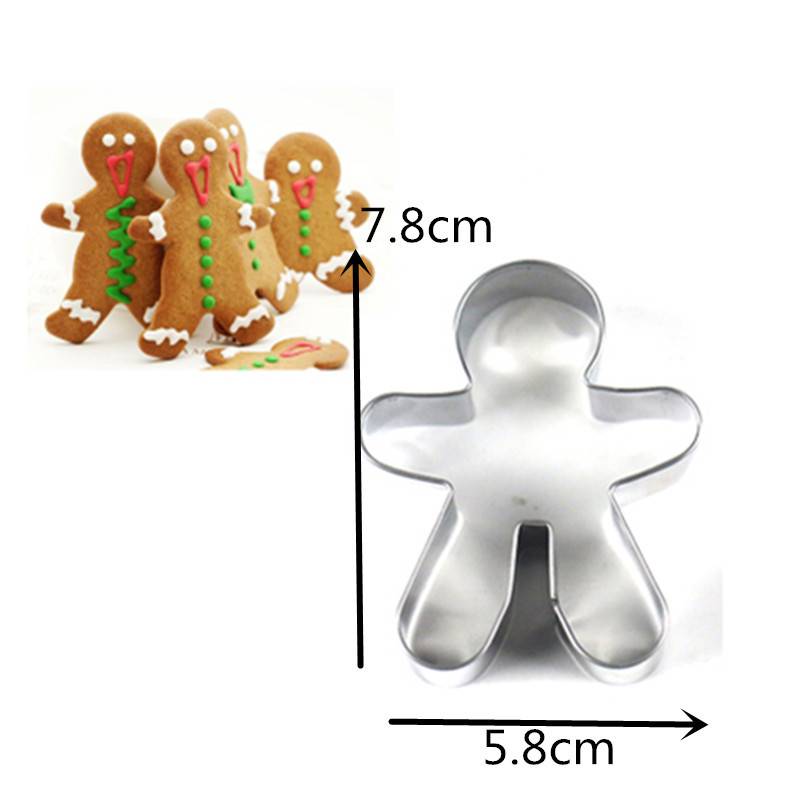 Ausstechform Lebkuchenmann, Edelstahl, Plätzchen, Form für Gebäck, backen, Formen, 83x52 mm