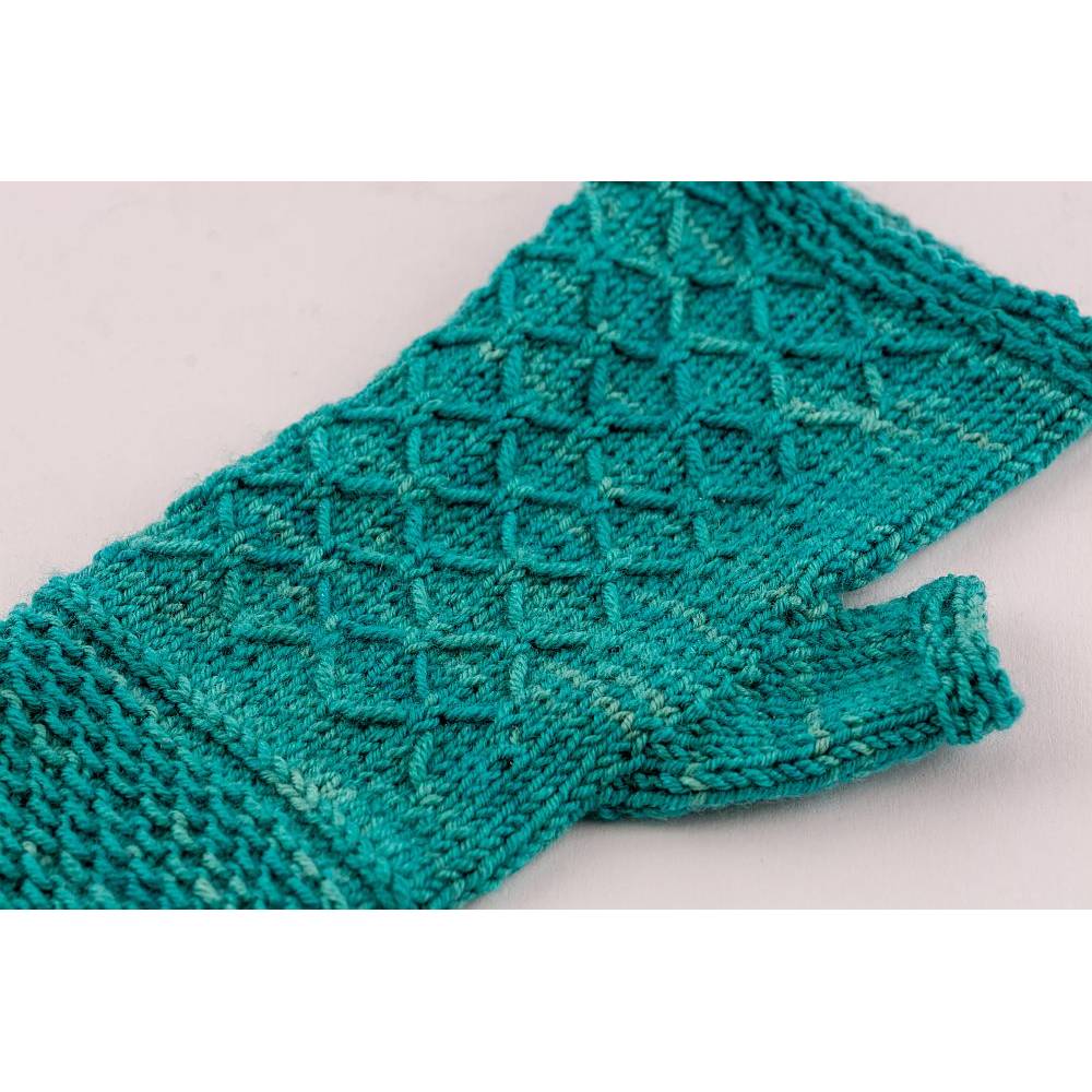 Stulpen mit Daumen, Pulswärmer "Marthe Mitts" (Strickanleitung), Armstulpen stricken Bild 7