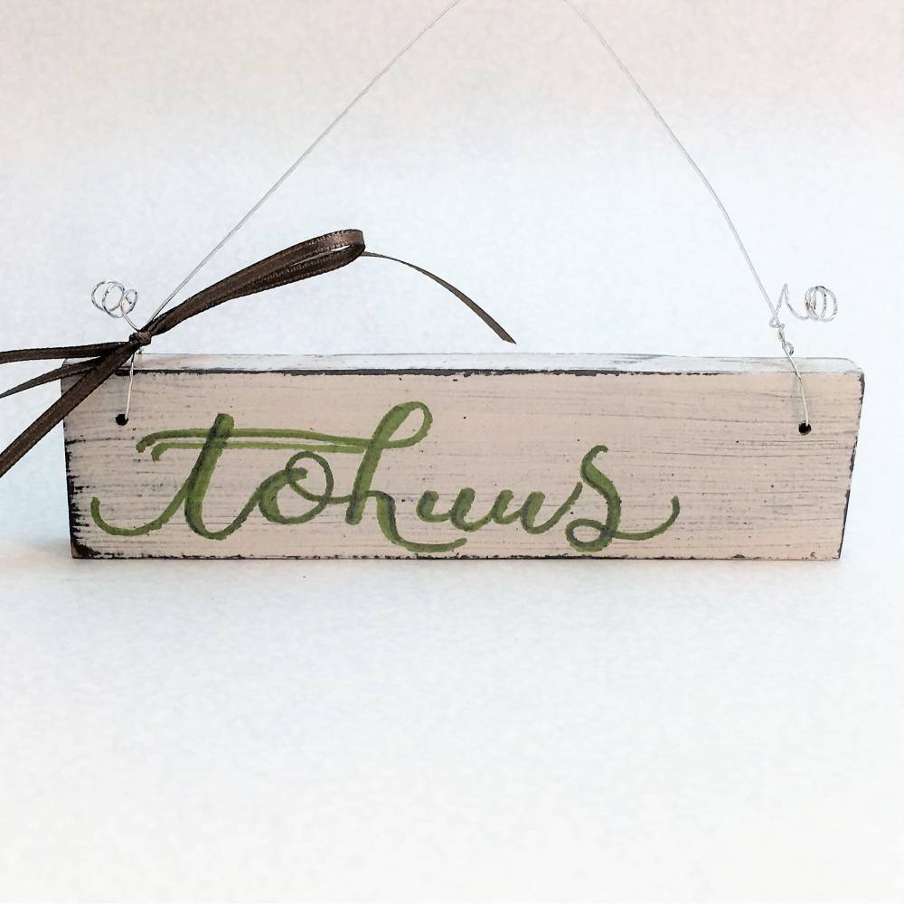 Holzschild, handbemalt, Türschild 