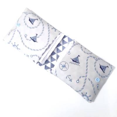 Bindentasche, Etui für Damenbinden, maritim