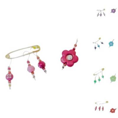 Maschenmarkierer im 4-er Set, Reihenmarkierer, Rundenmarkierer Blume