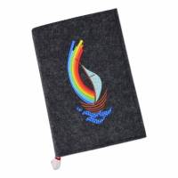 Gotteslobhülle Gotteslobeinband Segelboot Boot Regenbogen