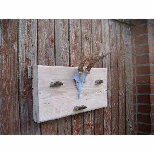 Garderobe  Handtuchhalter mit Geweih Deko  *O-my-Deer* Shabby Chic Handarbeit von pimp-factory