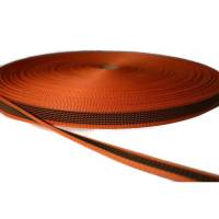 Gummiertes Gurtband - ca. 20 mm breit - beidseitig gummiert - orange