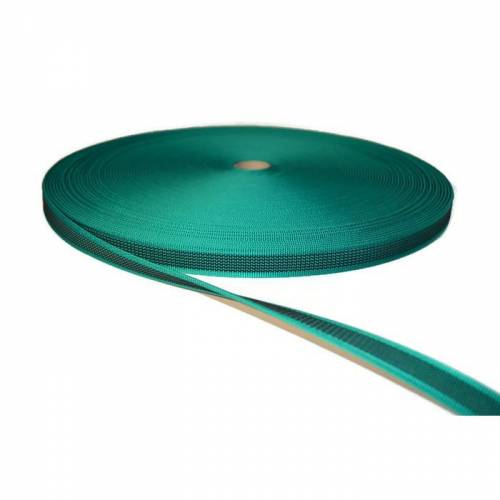 Gummiertes Gurtband - ca. 20 mm breit - beidseitig gummiert - grün