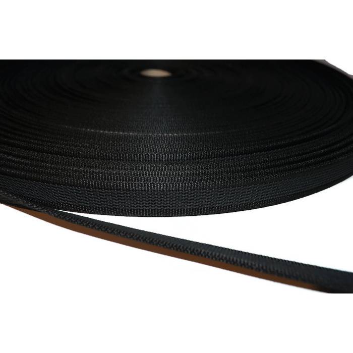 Gummiertes Gurtband - ca. 20 mm breit - beidseitig gummiert - schwarz Bild 1