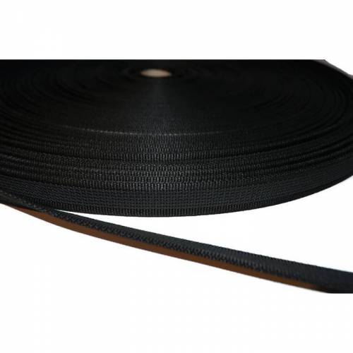 Gummiertes Gurtband - ca. 20 mm breit - beidseitig gummiert - schwarz