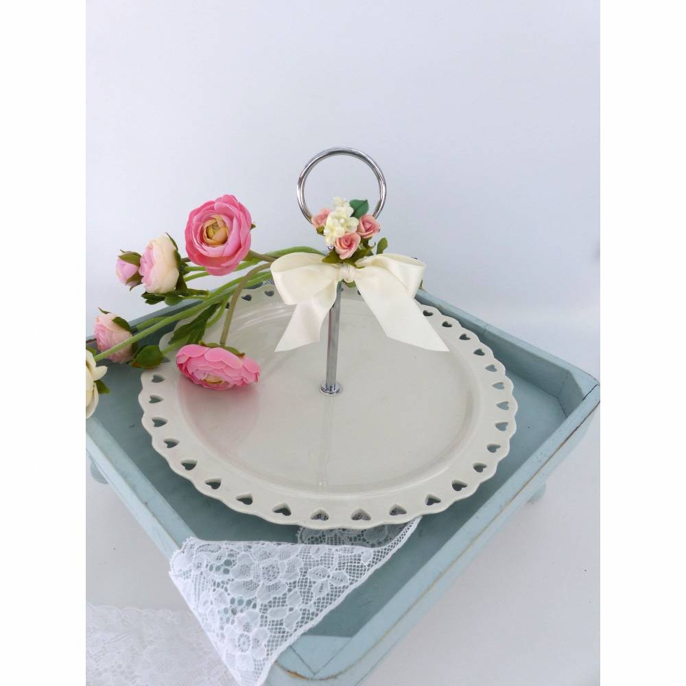 Hochzeit-Tischdeko, Etagere, Servierteller Bild 1