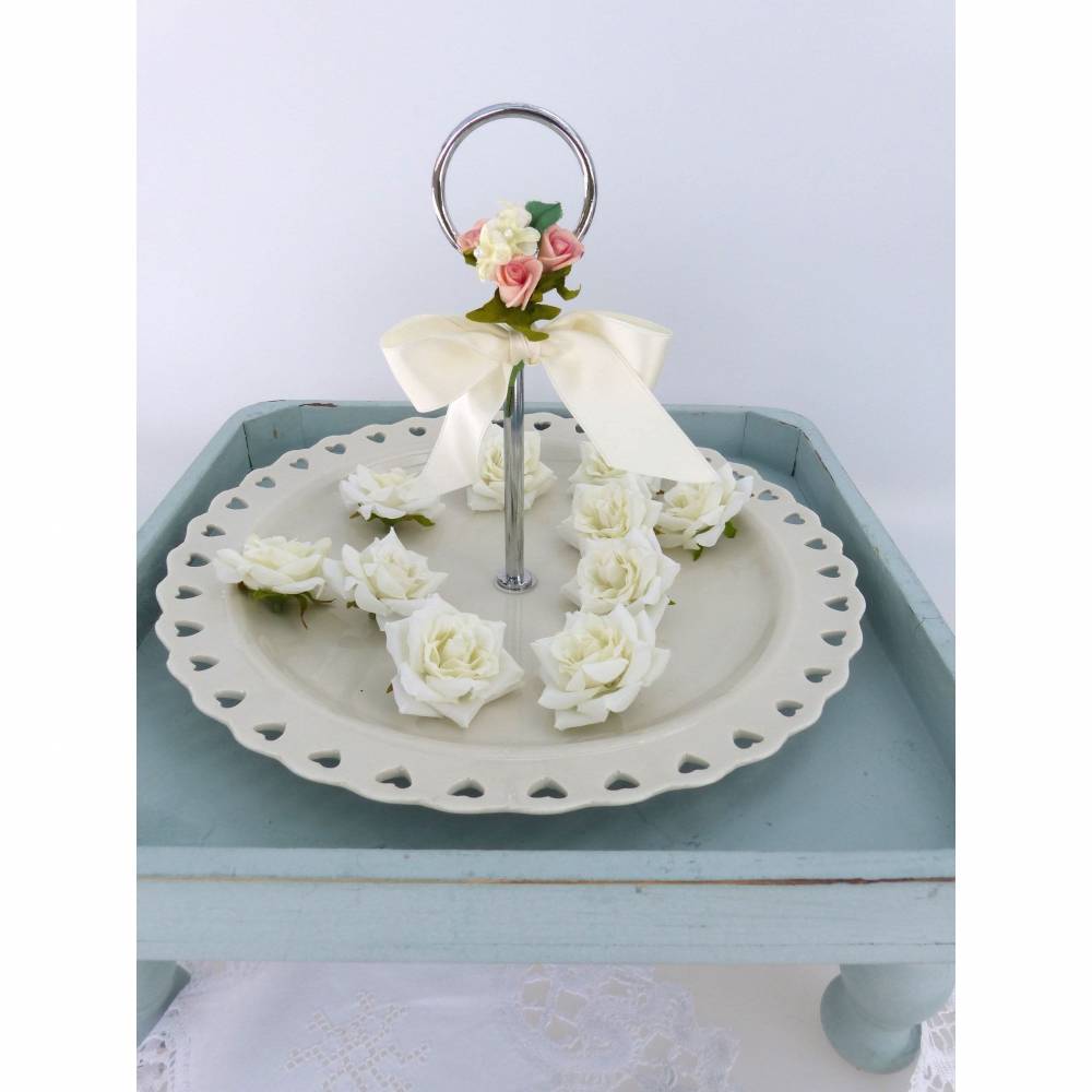 Hochzeit-Tischdeko, Etagere, Servierteller Bild 5