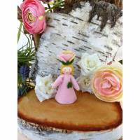 Blumenkind Rose, Jahreszeitentisch Sommer, Filzpüppchen