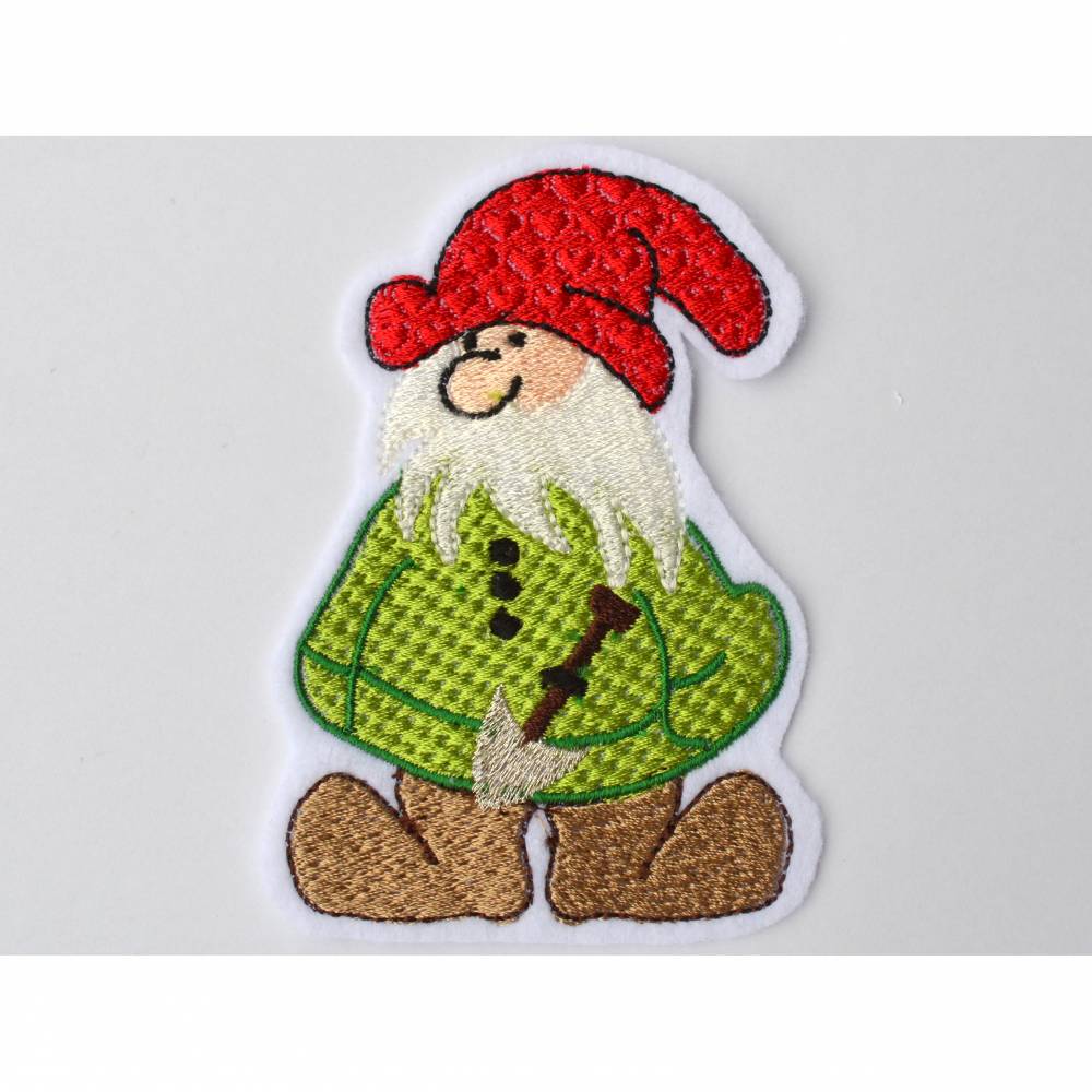 Stickdatei Zwerg mit Schaufel 10x10cm Bild 2