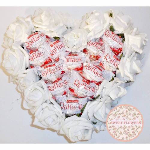 Raffaello Pralinen Rosen Herz - Geschenk Schokolade Geschenk Schokolade Geburtstag