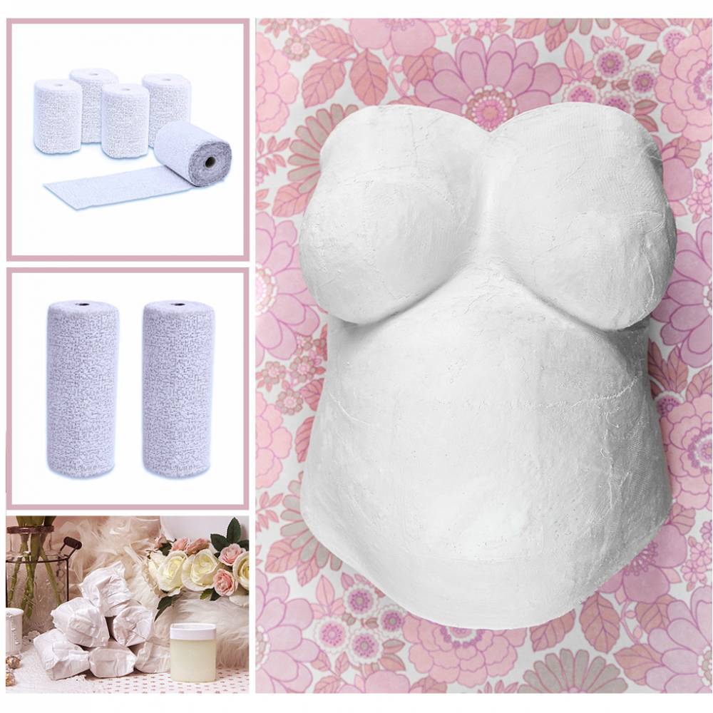 Gipsabdruck Abformset „Basic“ Babybauch & Brust Bild 2