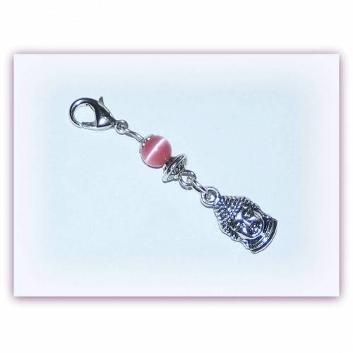 Charm Buddha mit CarEyePerle, Anhänger, Kettenanhänger