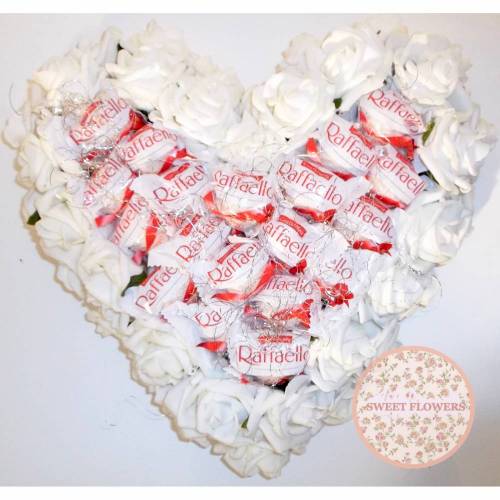 Raffaello Pralinen Rosen Herz - Geschenk Schokolade Geschenk Schokolade Geburtstag