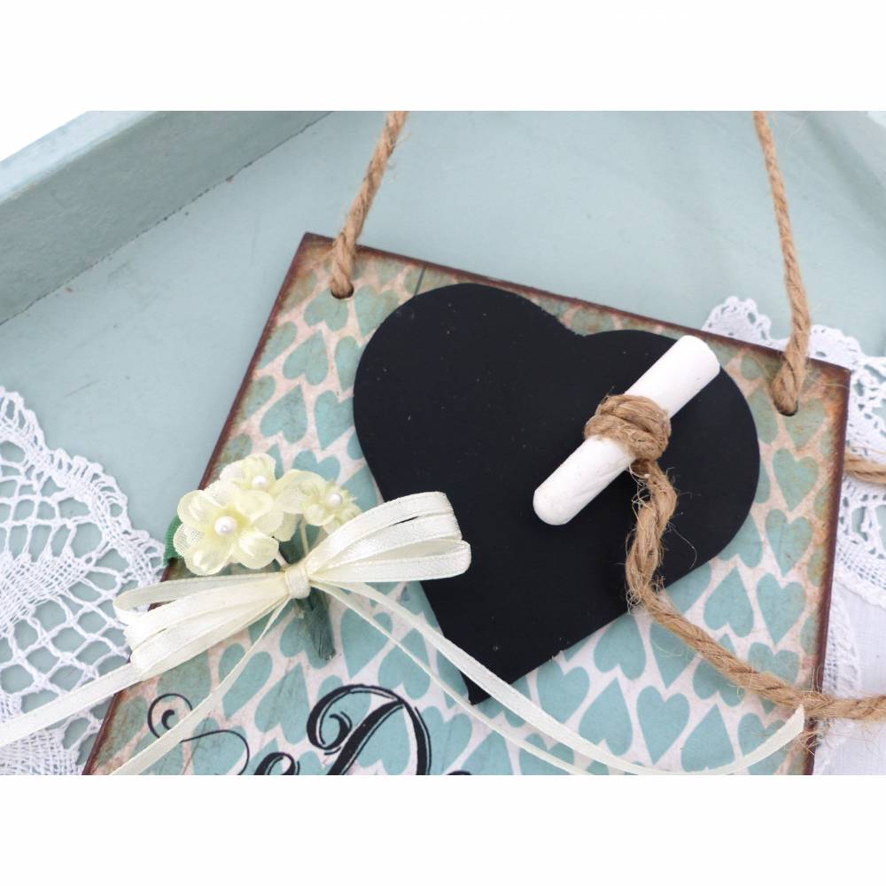 Tafel, Verlobung-Geschenk VOR der Hochzeit für´s Brautpaar Bild 6