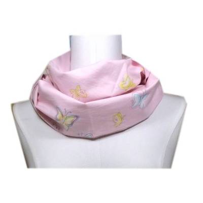 Loop Schlauchschal Schal Punkte rosa hellblau Schmetterlinge Geschenk Muttertag Geburtstag Damen Schwester Tochter 