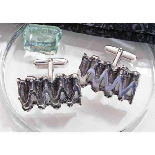 Vintage Statement Manschettenknöpfe 70er Jahre, Männer Schmuck, Geschenk für Männer, Trödel Dings da