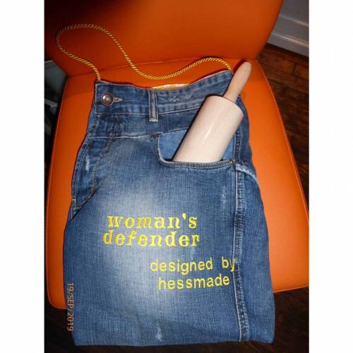 Jeanstasche woman's defender 2 Jeansupcycling Unikat hessmade