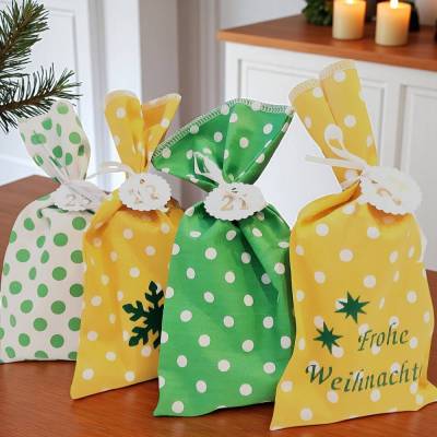 Adventskalender Säckchen, 24 Säckchen zum befüllen