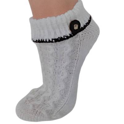 Trachtensocken handgestrickt mit Zopfmuster Gr. 39/40