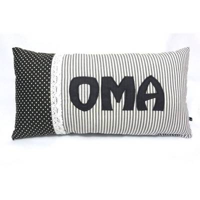 Oma Kissen Kissen in braun für Oma Geschenk zum Geburtstag, Muttertag, gemütliches Lesekissen Nackenkissen