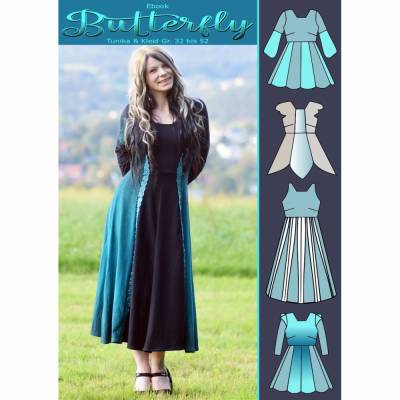 Butterfly Tunika und Kleid Gr. 32 bis 52