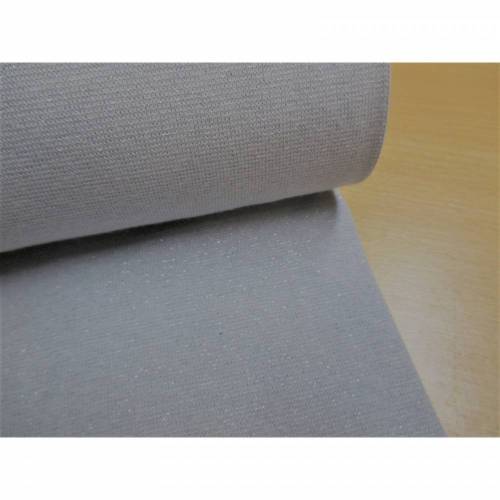 Bund,Bündchen, Schlauchware, Bündchenstoff, Glitzer glatt, grau silber,(1m/ 8,-€)