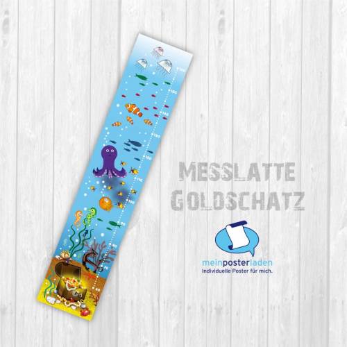 Messlatte: Versunkener Goldschatz - optional selbstklebend