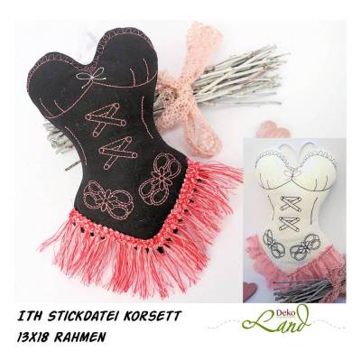 ITH Stickdatei Korsett 13x18