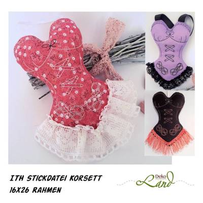 ITH Stickdatei Korsett 16x26