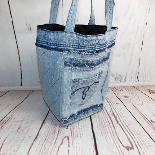 Jeanstasche,  Shopper, Tragetasche, Jeans Upcycling