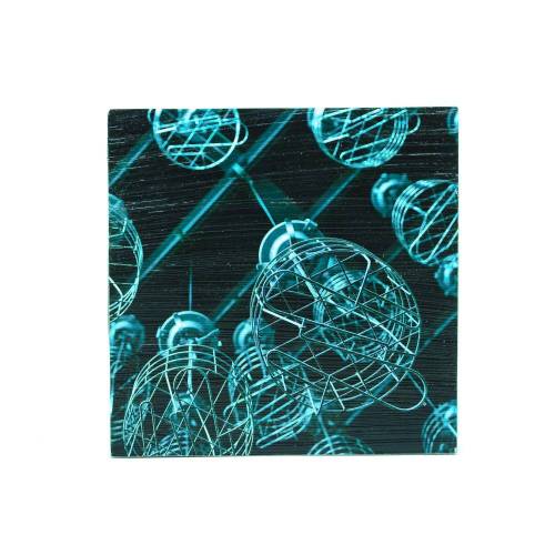 Zechenkörbe, Fotografie, Foto auf Holz, im Quadrat, 10 x 10 cm