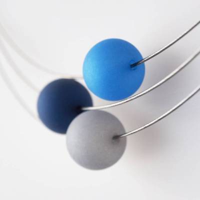 Polariskette blau grau 