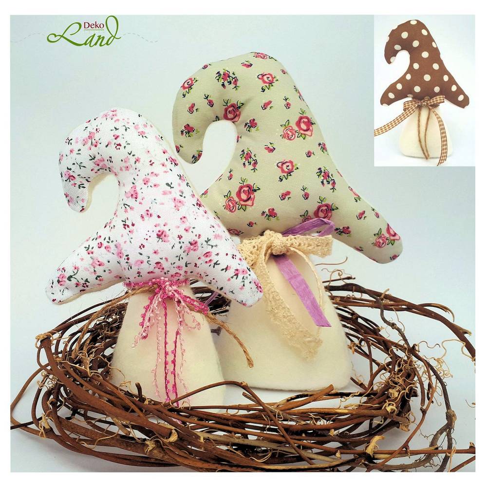 Stickdatei ITH Pilze Set – Herbstliche & Weihnachtliche Deko, 4 Größen, Sofortdownload Bild 1