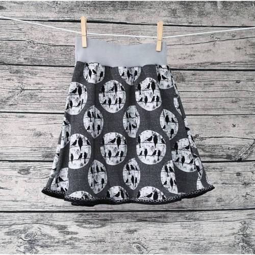 Rock in Größe 128 aus Sweat, Kinderrock, Mädchenkleidung 
