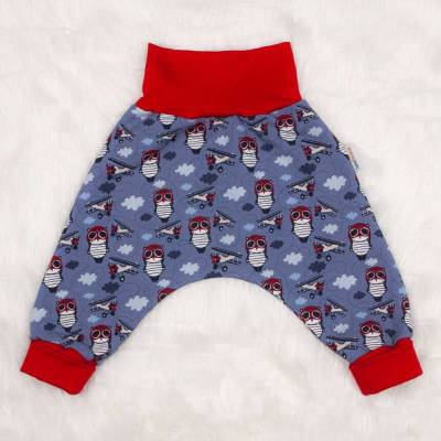 Pumphose Sweathose warm & kuschelig "Kleiner Pilot" Geschenk Geburt