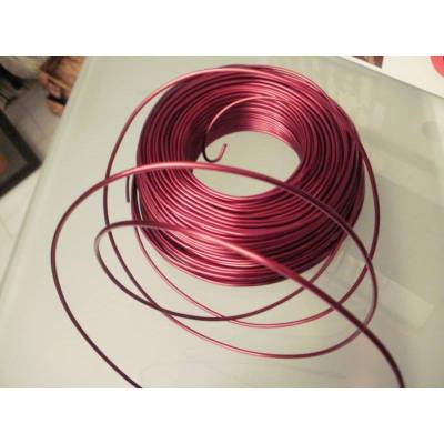3 m Aludraht 2 mm dick in bordeaux